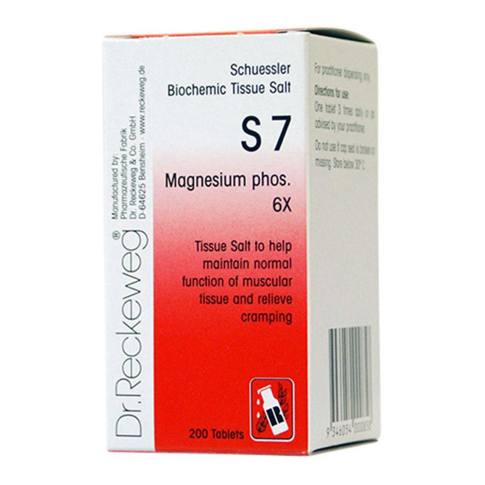 Reckeweg Schuessler Biochemic Tissue Salt S7 Magnesium Phos 200Tabs - Luxe Tribe Wellness Dispensary
