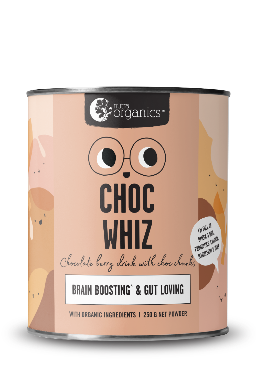 Nutra Organics Choc Whiz 250g - Luxe Tribe Wellness Dispensary