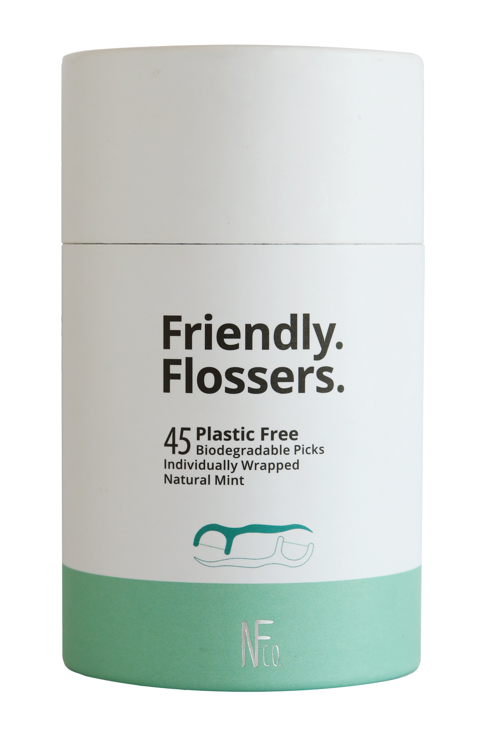 The Natural Family Co Friendly Flossers Bio Picks 45 Pack - Luxe Tribe Wellness Dispensary