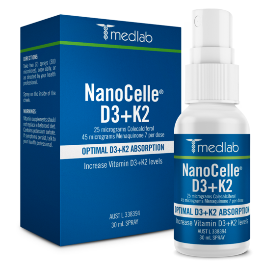Bioglan Medlab NanoCelle D3 + K2 30ml