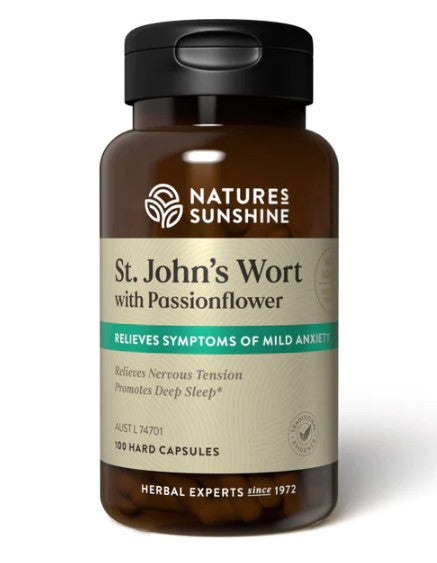 Nature's Sunshine St John's Wort with Passionflower 100Caps