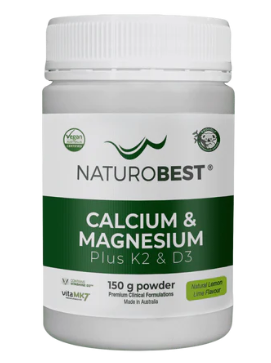 NaturoBest Calcium & Magnesium Plus K2 & D3 150g