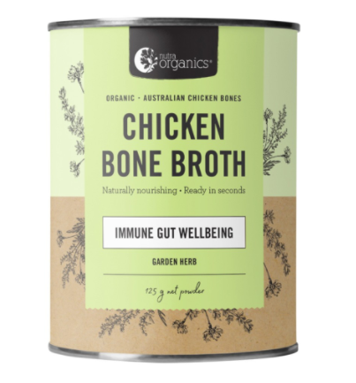 Nutra Organics Chicken Bone Broth Garden Herb 125g