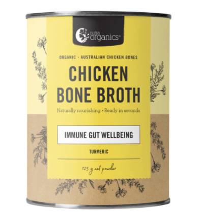 Nutra Organics Chicken Bone Broth Turmeric 125g