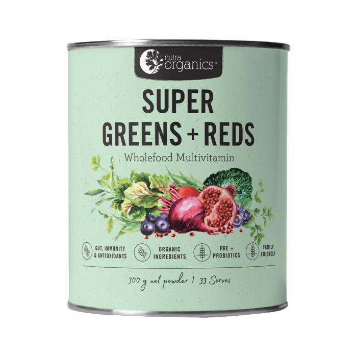 Nutra Organics Super Greens & Reds 300g