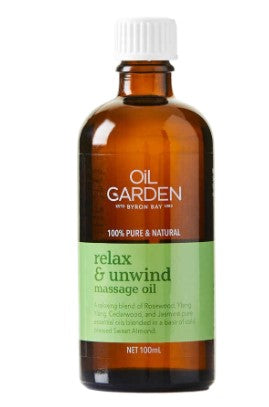 Oil Garden Relax & Unwind Massage Oil Blend 100ml