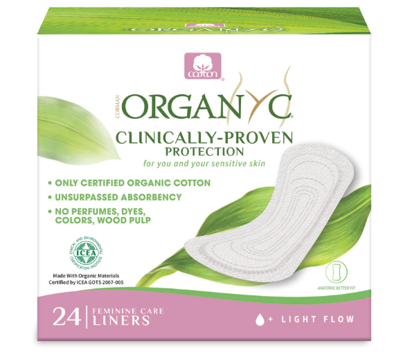Organyc Organic Panty Liners Light Folded 24 Pack