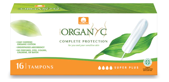 Organyc Organic Tampons Super Plus 16 Pack