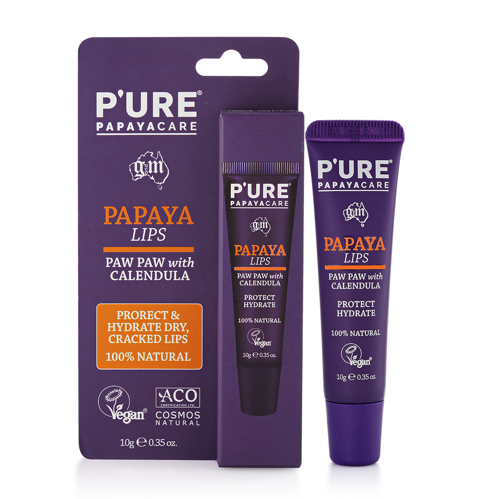 P'URE PapayaCare Papaya Lips 10g - Luxe Tribe Wellness Dispensary