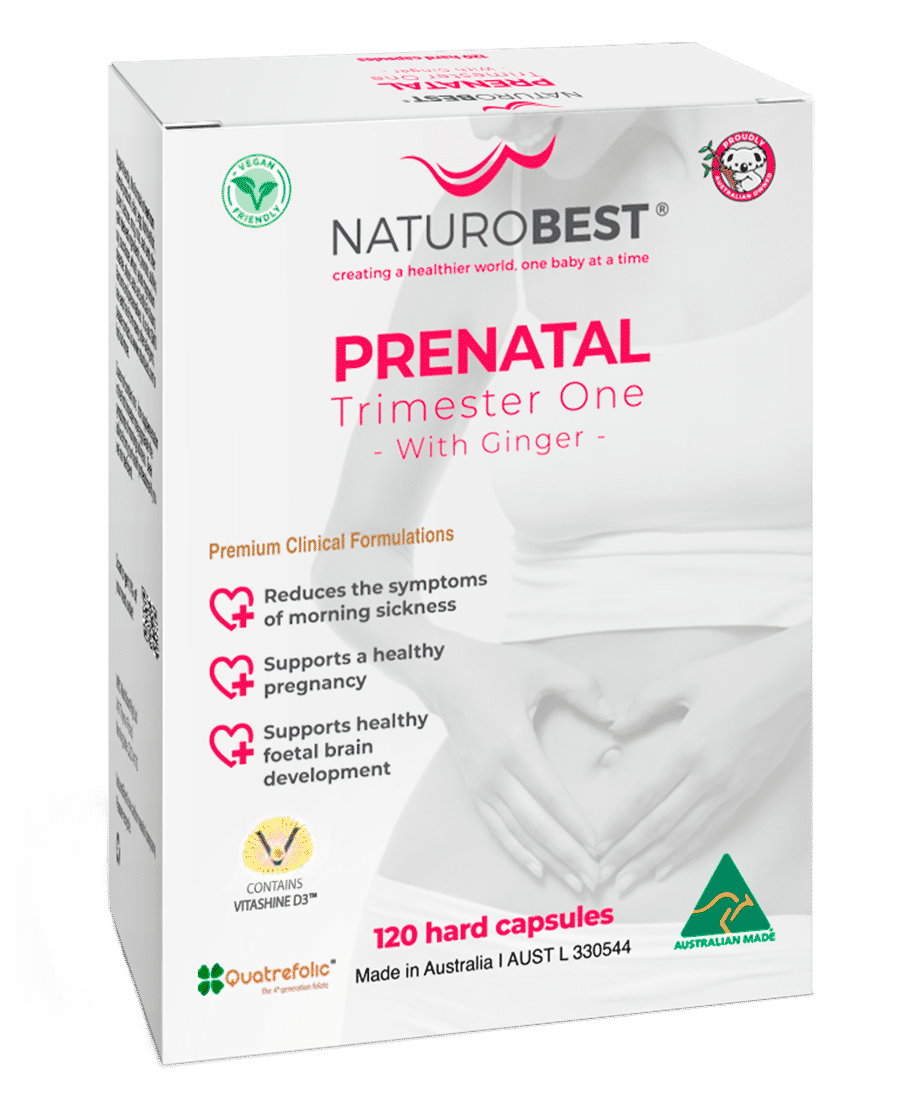 NaturoBest Prenatal Trimester One with Ginger 120Caps - Luxe Tribe Wellness Dispensary