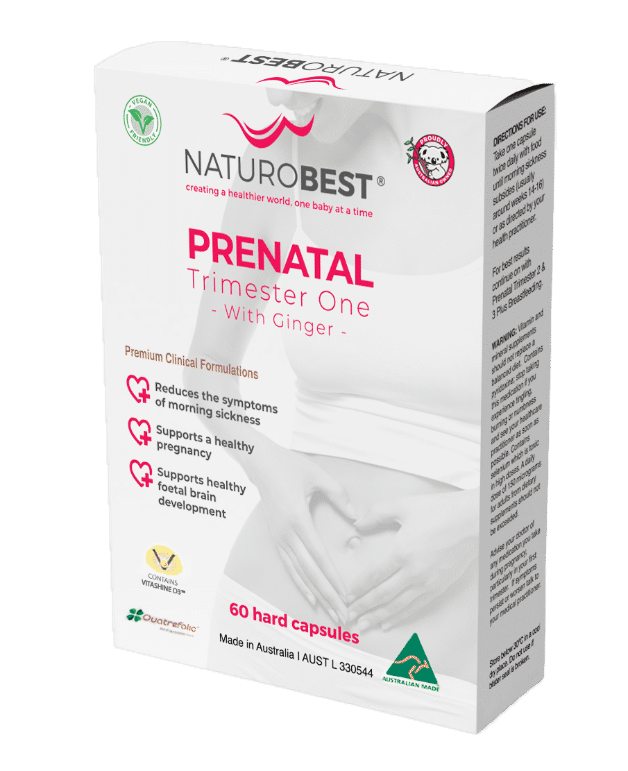 NaturoBest Prenatal Trimester One with Ginger 60Caps - Luxe Tribe Wellness Dispensary