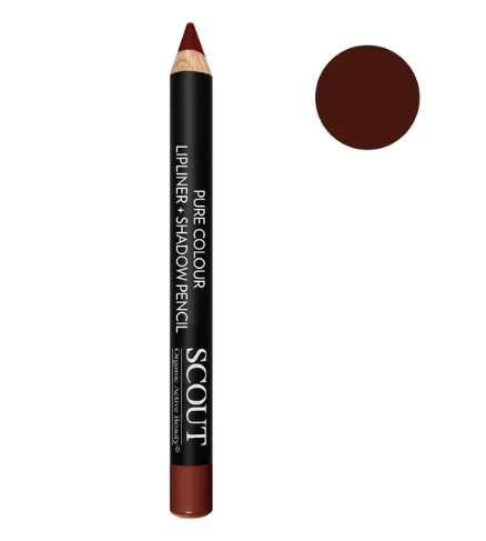 Scout Cosmetics Organic Active Beauty Eye Liner Chubbi Pencil Deep Brown