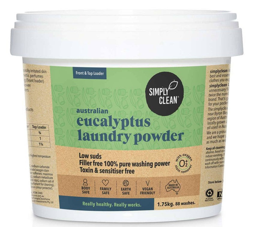 Simply Clean Australian Eucalyptus Laundry Powder 1.75kg