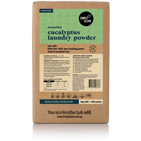 Simply Clean Australian Eucalyptus Laundry Power Box 4kg
