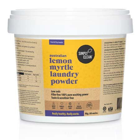 Simply Clean Australian Lemon Myrtle Laundry Powder Tub 4kg