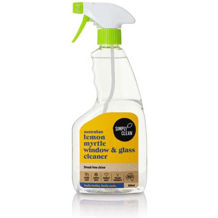Simply Clean Australian Lemon Myrtle Window & Glass Cleaner 500ml