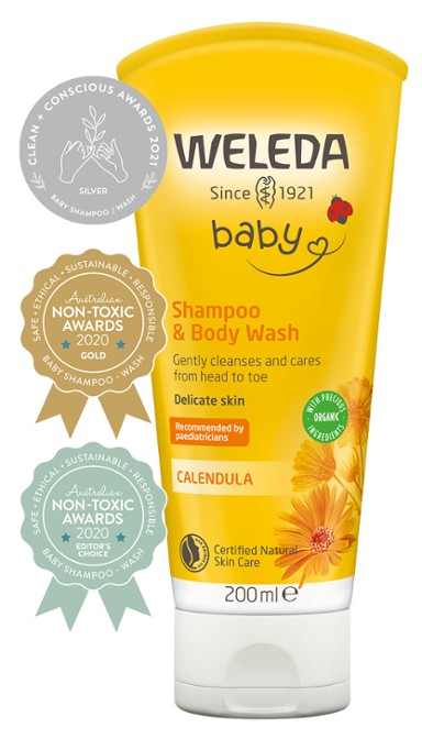 Weleda Calendula Shampoo & Body Wash 200ml