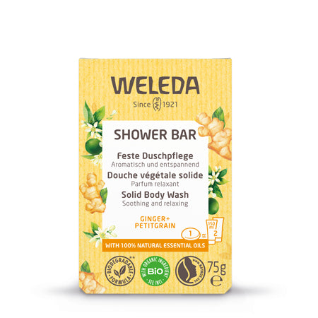 Weleda Shower Bar Ginger & Petitgrain 75g