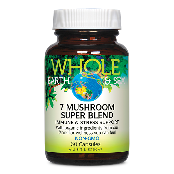 Whole Earth & Sea 7 Mushroom Super Blend 60Caps