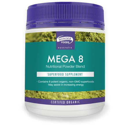 Wonder Foods Mega 8 Nutritional Powder Blend 210g