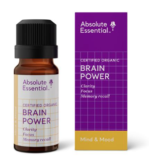 Absolute Essential Certified Organic Brain Power Essential Oil Blend 10ml
