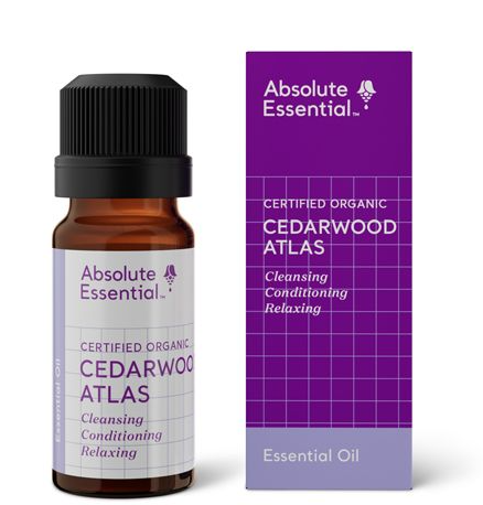 Absolute Essential Certified Organic Cedarwood Atlas Essential Oil 10ml