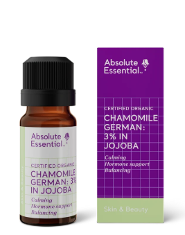 Absolute Essential Certified Organic Chamomile German Essential Oil 3% in Jojoba 10ml