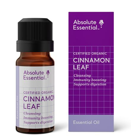 Absolute Essential Certified Organic Cinnamon Leaf Essential Oil 10ml