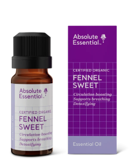 Absolute Essential Certified Organic Fennel Sweet Essential Oil 10ml
