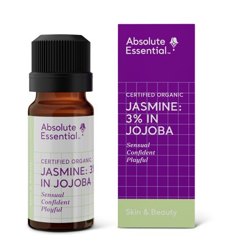 Absolute Essential Certified Organic Jasmine 3% Essential Oil in Jojoba 10ml