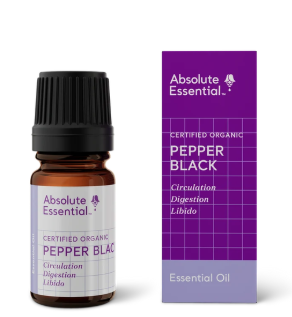 Absolute Essential Certified Organic Pepper Black Essential Oil 5ml