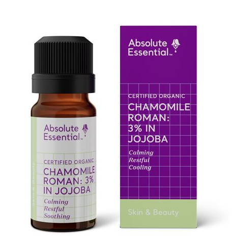 Absolute Essential Certified Organic Roman Chamomile 3% Essential Oil in Jojoba 10ml