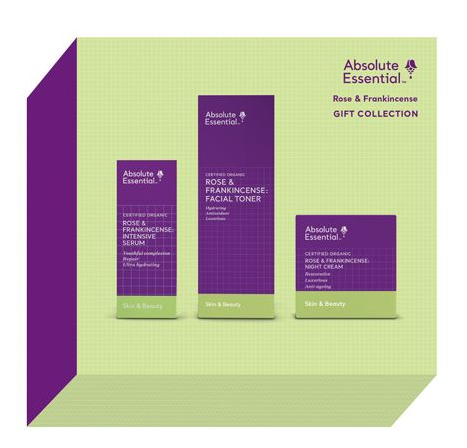 Absolute Essential Certified Organic Rose & Frankincense Gift Collection
