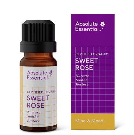 Absolute Essential Certified Organic Sweet Rose Essential Oil 10ml