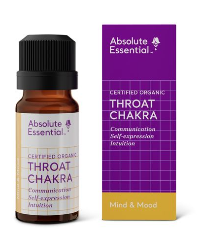 Absolute Essential Certified Organic Throat Chakra Essential Oil Blend 10ml