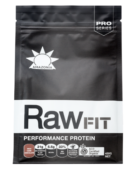 Amazonia RawFIT Plant Protein Perform & Recovery Rich Chocolate 500g