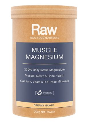 Amazonia Raw Real Food Nutrients Muscle Magnesium Creamy Mango 200g
