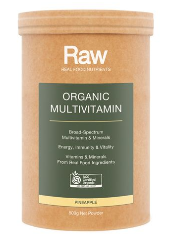 Amazonia Raw Real Food Nutrients Organic Multivitamin Pineapple 500g