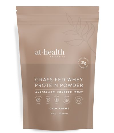 At Health Australia Grass-Fed Whey Protein Choc Creme 900g