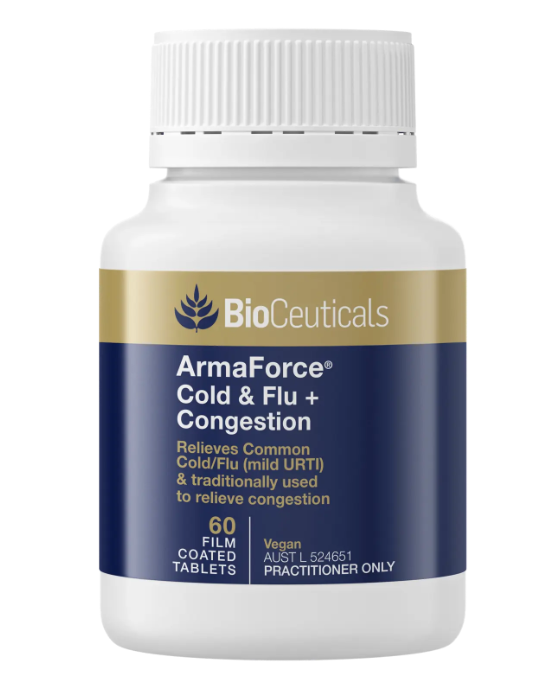 BioCeuticals ArmaForce Cold & Flu + Congestion 60Tabs