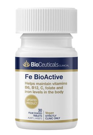 BioCeuticals Clinical Fe BioActive 30Tabs