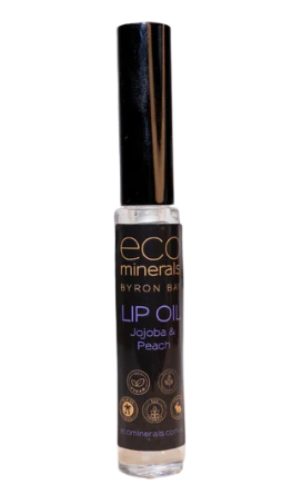 Eco Minerals Lip Oil with Jojoba, Peach & Raspberry 8ml