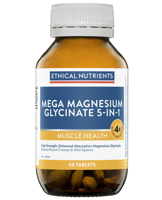 Ethical Nutrients Mega Magnesium Glycinate 5-in-1 60Tabs