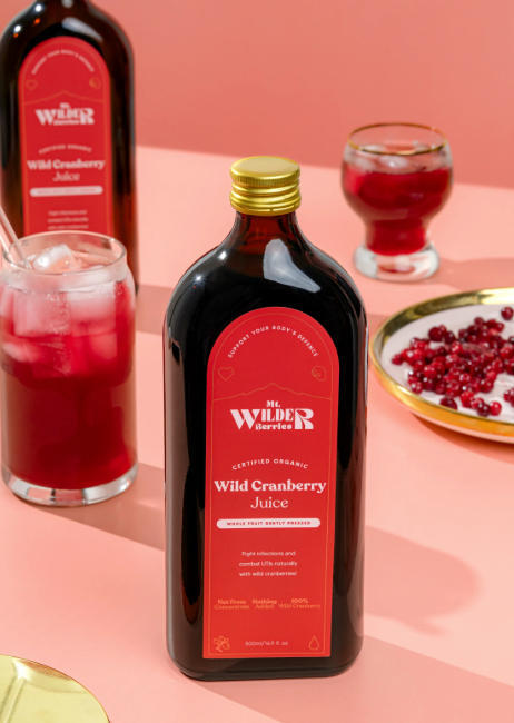 Mt. Wilder Berries Certified Organic Cranberry Juice 500ml