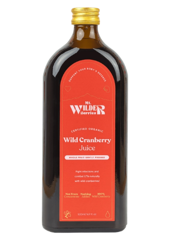 Mt. Wilder Berries Certified Organic Cranberry Juice 500ml