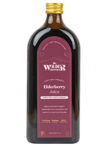 Mt. Wilder Berries Certified Organic Elderberry Juice 500ml
