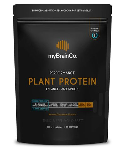 MyBrainCo Plant Protein Natural Chocolate 900g