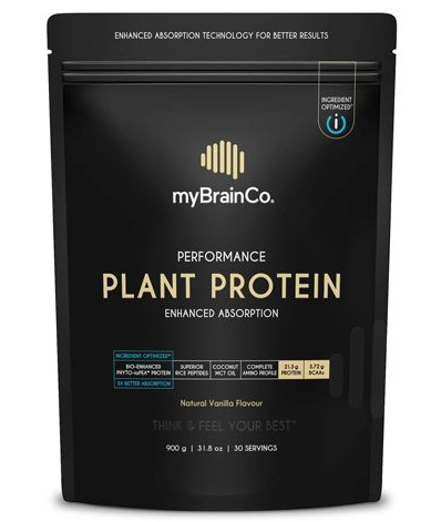 MyBrainCo Plant Protein Natural Vanilla 900g