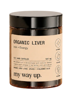 My Way Up Organic Liver Iron + Energy 120Caps