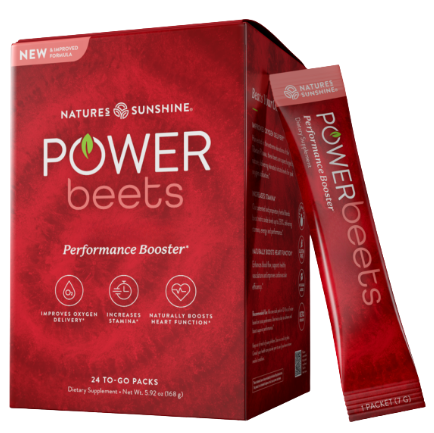 Nature's Sunshine Power Beets Superfood Performance Booster 24x Pack